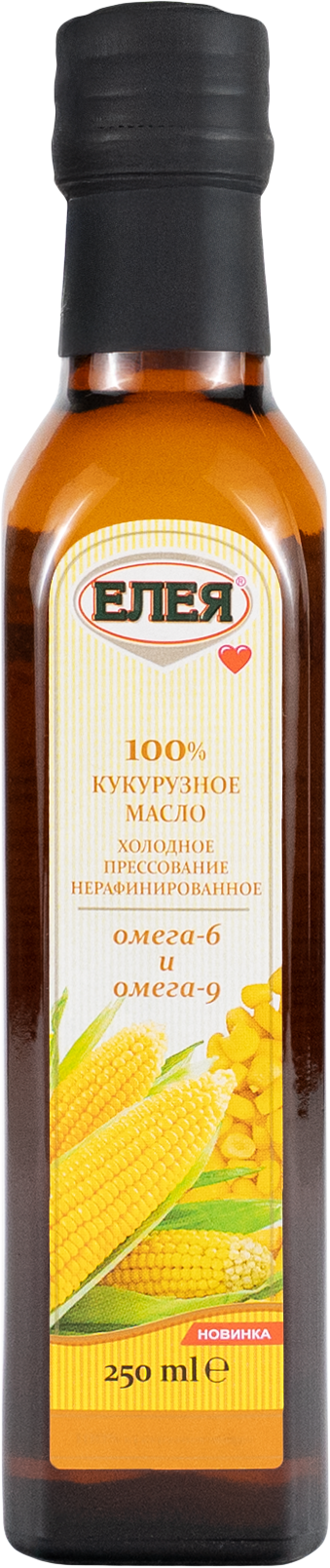 Кукурузное масло «ЕЛЕЯ» холодного отжима нерафинированное,
